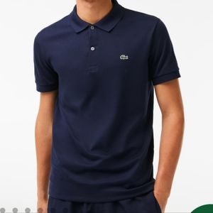 Lacoste Polo Size 5 Classic Fit Navy Blue